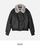 Kati Real Raccoon Fur Leather Jacket