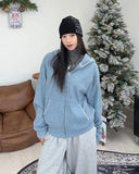 Any Stitch Knit Hood Zip Up