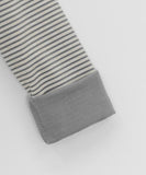 Hokam Brushed Stripe Frill Turtleneck Tee