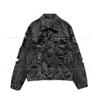 Metro Washing Damage Denim Jacket