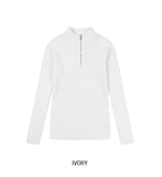 Kud Muscle Half Zip-Up ribbed Knit
