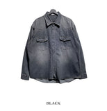 Flood cat brush western denim shirt