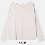 Chris Boatneck Loose Fit Button Long Sleeve T-Shirt