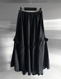 Sieolin Frill See-through Long Skirt