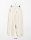 [unisex] Yohin side pin tuck wide jogger pants