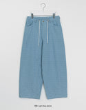 Dubki Dot Pintuck String Denim Pants