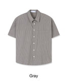 Tay striped crop shirt