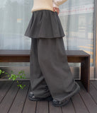[BAONHAUS] Sosolo Cotton Tiered Layered Banding Skirt Pants