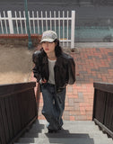 Dep washing card denim pants