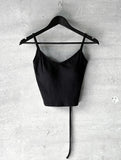 Backless Strap Padded Sleeveless