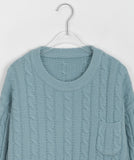Mekin pocket cable knit
