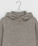 Colden High Neck Wool Knit Hoodie