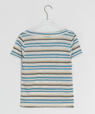 Hayo Stripe U-neck Short Sleeve Tee
