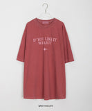 [unisex] Keku Pigment Lettering Over Short Sleeve Tee