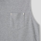 Rivet Pocket Ribbed Sleeveless