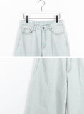 Hueburn Hidden Banding Wide Denim Pants