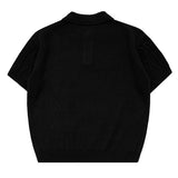 Fisher collar short sleeve knit