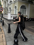 [UNISEX] Metal Track Wide Nylon Pants