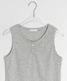 Tintree ribbed button sleeveless