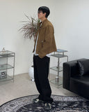Eto Wide Black Cotton Pants