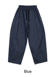Diepin snap balloon denim pants