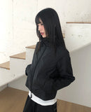 [MADE] B-Pie Frill Pocket Two-Way Zipper Neck String Windbreaker Hooded Zip-Up