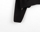 [MADE] Raco Basic String Semi-Crop Fleece Zip-Up