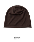 Slouch head wrap slab beanie