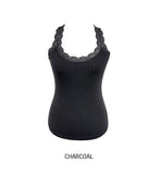 Fran Ribbed Lace Halter Sleeveless
