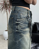 Cambe Washing Wide Denim Pants