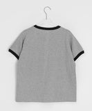 Essini Dot Patch Ringer Short Sleeve Tee
