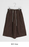 [unisex] Maril Banding Bermuda Cotton Pants