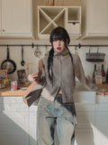 High-Neck Two-Way Knit Zip-Up