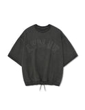 [AG] Applique Pigment String Sweat Half Tee