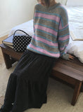 Buren Bocashi Long Flare Skirt
