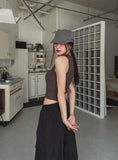 loopy pocket cargo nylon pants