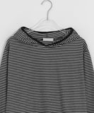 Sannive Stripe Hood Long Sleeve Tee