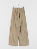 Shumed Nylon Banding Wide Pants