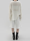 Tensor see-through knitwear