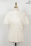 Prina Half Neck Pleated Tee Blouse