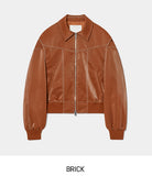 (UNISEX) Raper Leather Balloon Jacket