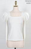 Liabel Square Neck Puff T-shirt