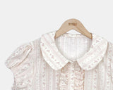 Rohu Frill Short Sleeve Blouse