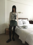 Koga See-Through Printed Boat Neck Knitwear T-Shirt