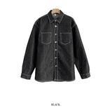 Moss stitch denim jacket