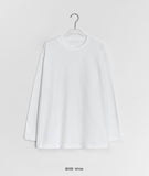 [Unisex] Caliton Cotton Plain Over Long Sleeve Tee