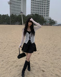 Morning Eyelet Mini Flared Skirt