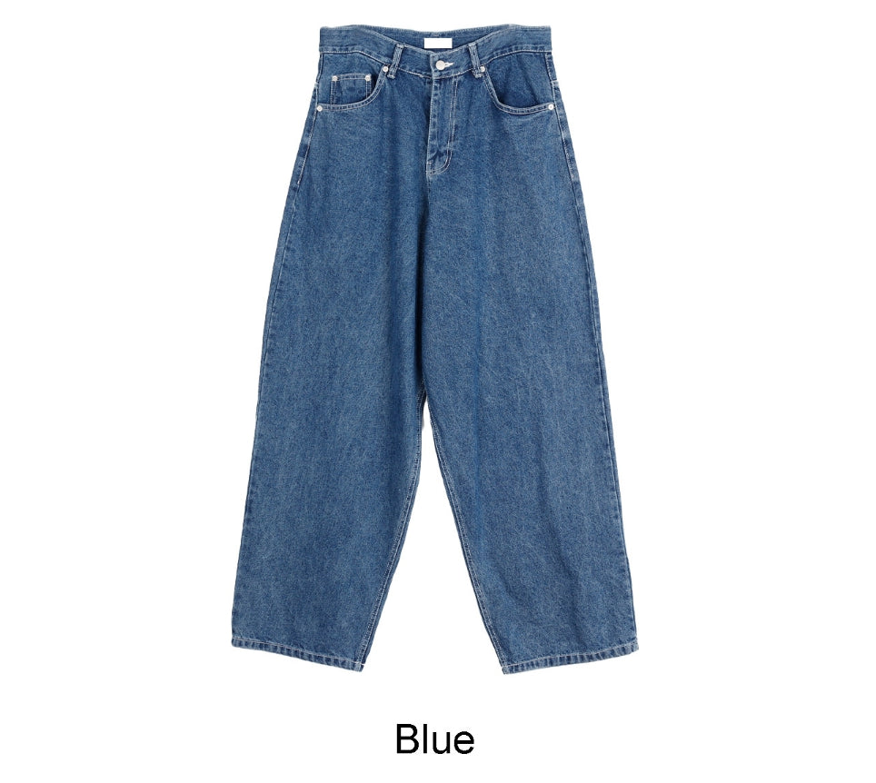 【SATIIIZ】Delf over wide denim pants SATIIIZ】Delf over wide denim pants
