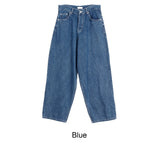 Delf over wide denim pants