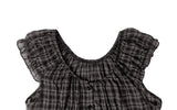 Pena Puff Check Short Sleeve Mini One Piece